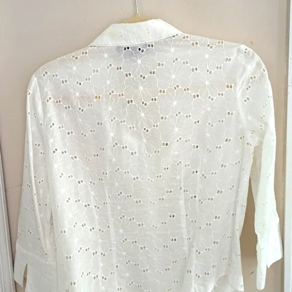 INC cotton lace shirt - Picture 2 of 7